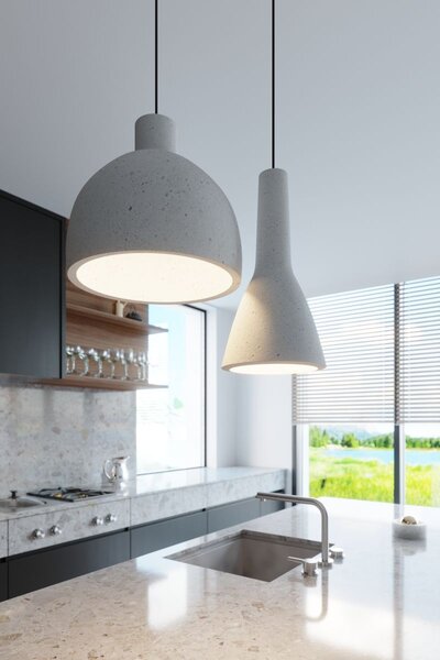 Sollux Lighting Damaso závěsné svítidlo 1x60 W šedá/popelavá SL.0281