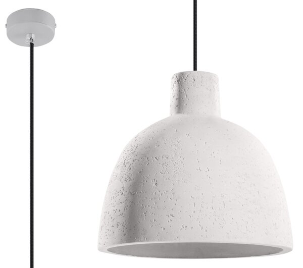 Sollux Lighting Damaso závěsné svítidlo 1x60 W šedá/popelavá SL.0281