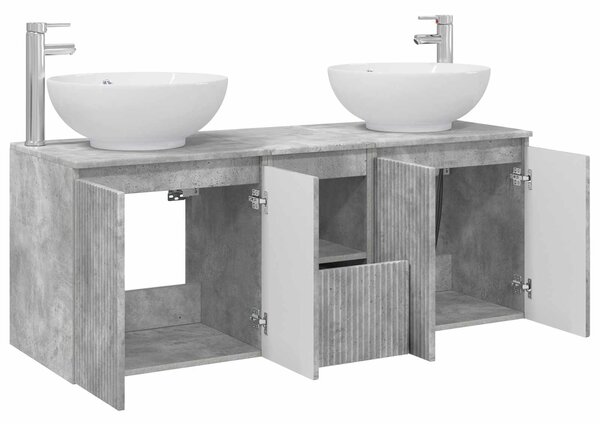 Sada koupelnových skříněk 3 ks Betonově šedá 3405700