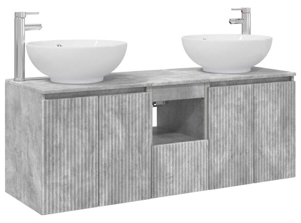 Sada koupelnových skříněk 3 ks Betonově šedá 3405700