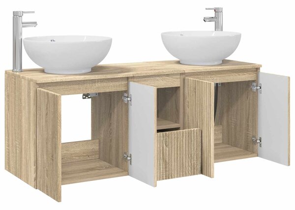 Sada koupelnových skříněk 3 ks Dub sonoma 49,5 x 44,5 x 65 cm 3405699