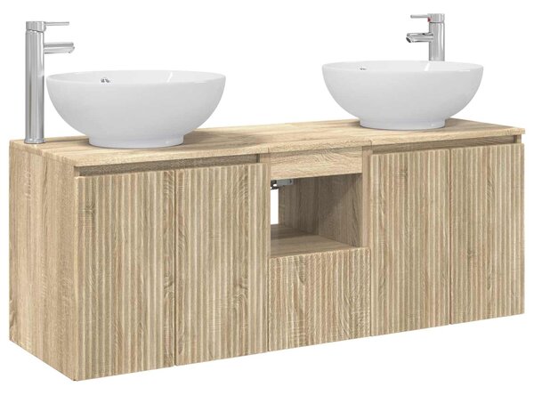 Sada koupelnových skříněk 3 ks Dub sonoma 49,5 x 44,5 x 65 cm 3405699