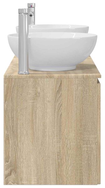 Sada koupelnových skříněk 3 ks Dub sonoma 49,5 x 44,5 x 65 cm 3405699