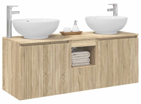 Sada koupelnových skříněk 3 ks Dub sonoma 49,5 x 44,5 x 65 cm 3405699