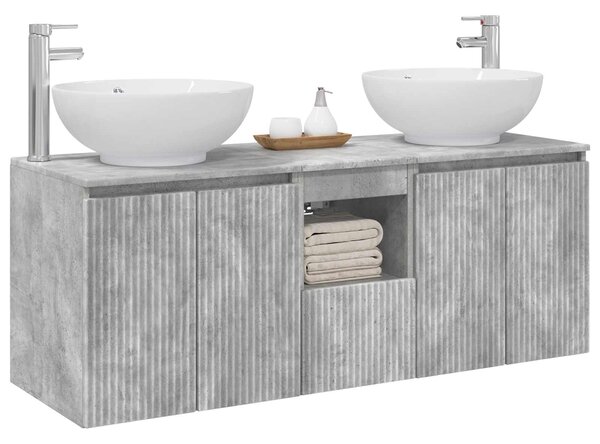 Sada koupelnových skříněk 3 ks Betonově šedá 3405700