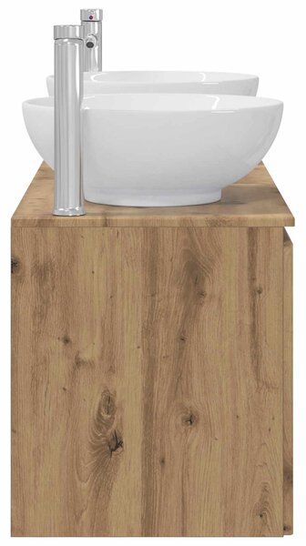 Sada koupelnových skříněk 3 ks Dub artisan 129 x 44,5 x 80 cm 3405706