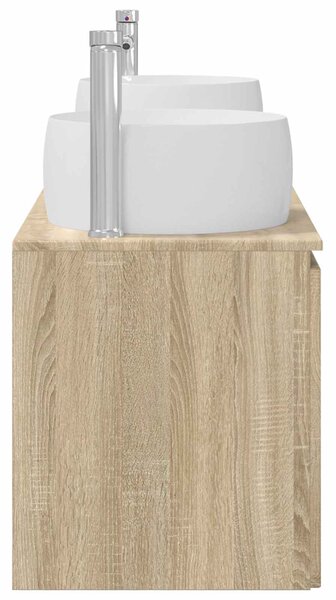 Sada koupelnových skříněk 3 ks Dub sonoma 49,5 x 44,5 x 66 cm 3405709