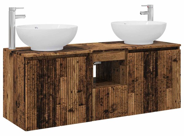 Sada koupelnových skříněk 3 ks Staré dřevo 49,5 x 44,5 x 65 cm 3405705