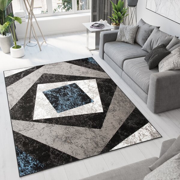 Makro Abra Moderní kusový koberec CHEAP K855E černý Rozměr: 160x220 cm