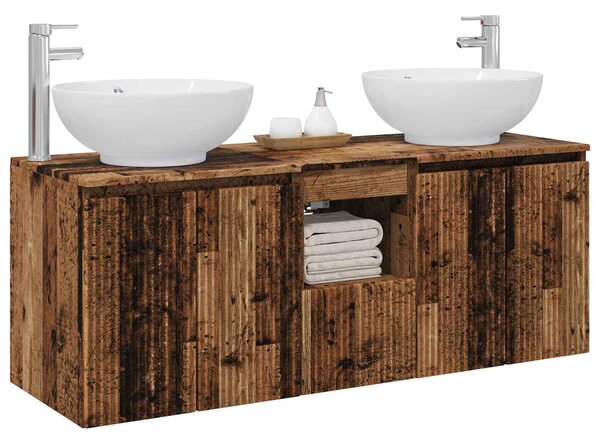 Sada koupelnových skříněk 3 ks Staré dřevo 49,5 x 44,5 x 65 cm 3405705