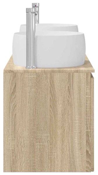 Sada koupelnových skříněk 3 ks Dub sonoma 49,5 x 44,5 x 66 cm 3405719