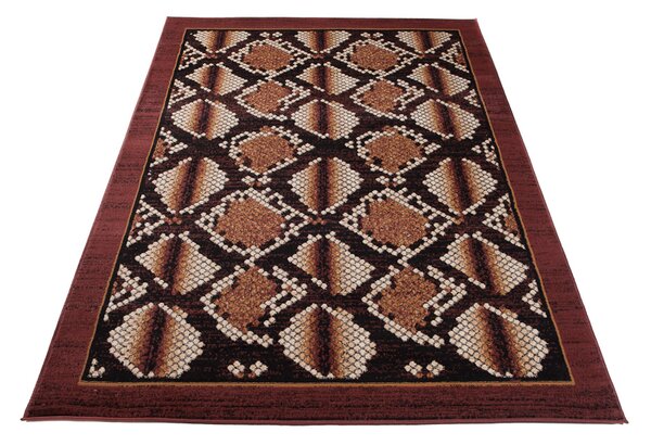 Makro Abra Kusový koberec CHEAP K873A hnědý černý Rozměr: 130x190 cm