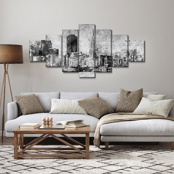 Obraz - Coffee art city (210x100 cm)