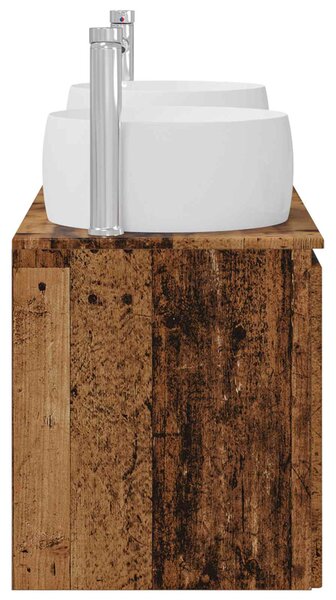 Sada koupelnových skříněk 3 ks Staré dřevo 49,5 x 44,5 x 66 cm 3405725