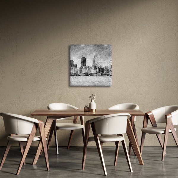 Obraz - Coffee art city (30x30 cm)