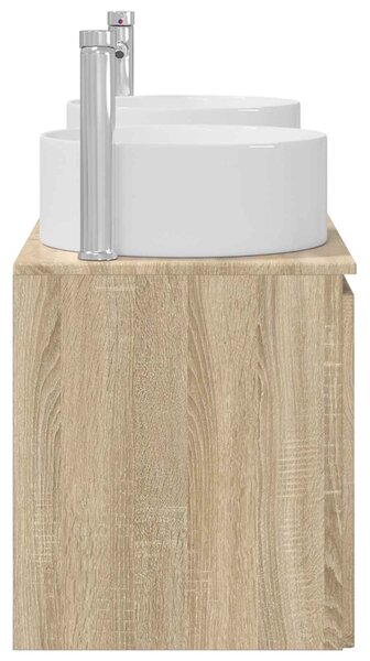 Sada koupelnových skříněk 3 ks Dub sonoma 49,5 x 44,5 x 65,5 cm 3405739