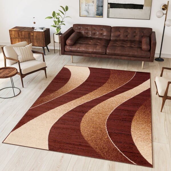 Makro Abra Moderní kusový koberec CHEAP K857A hnědý Rozměr: 160x230 cm