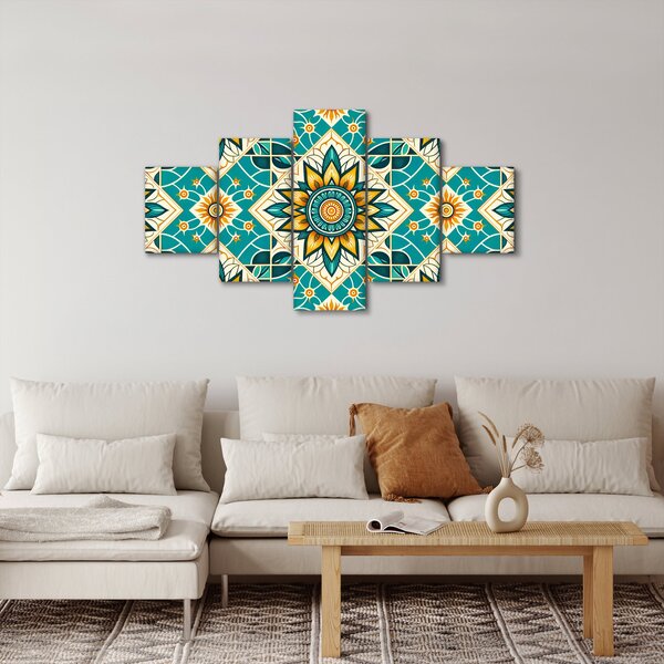 Obraz - Tyrkysový vzor (125x70 cm)