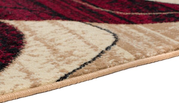 Makro Abra Koberec Běhoun CHEAP K858B krémový červený Rozměr: 70x300 cm