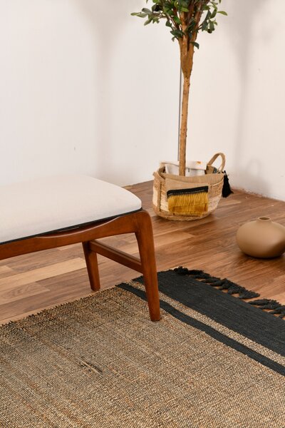 Lavička Toukuta (Ořech + Krémová). Akce -25%