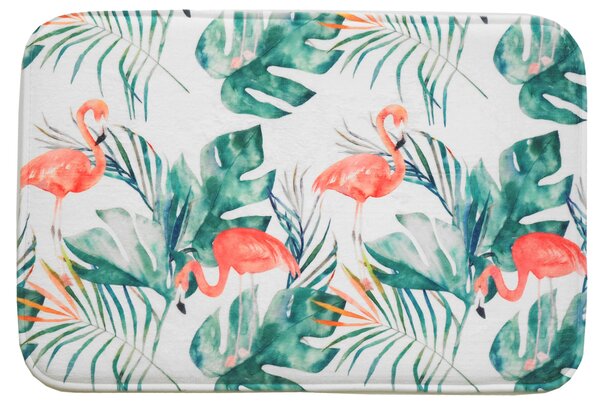 Hyggli Flamingo koupelnová podložka 60x40 cm obdélníkový směs barev 70-059