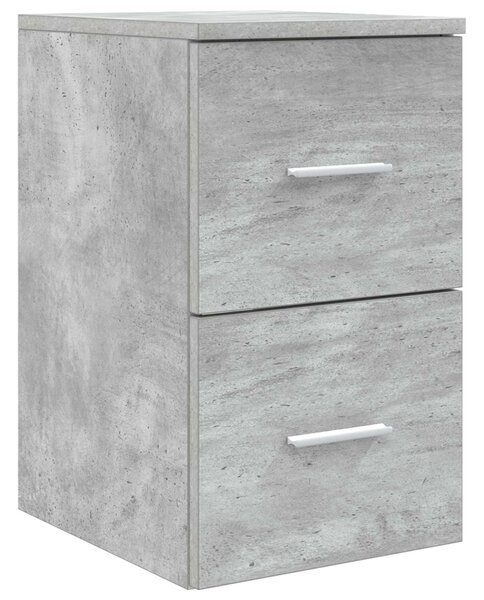 Sada koupelnových skříněk 3 ks Betonově šedá 129 x 41 x 79,5 cm 3405846