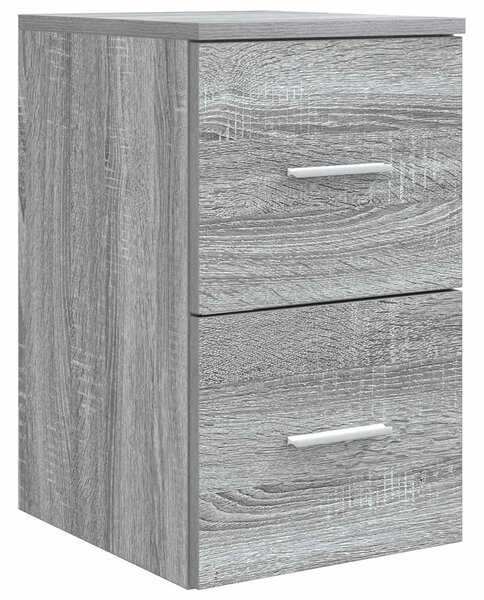 Sada koupelnových skříněk 3 ks Šedý Sonoma 129 x 41 x 79,5 cm 3405848