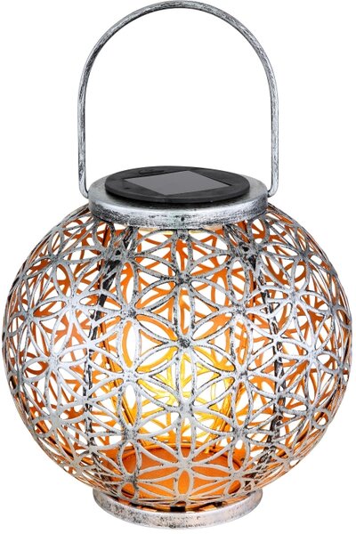 Globo Lighting Solar solární stojací lampa 1x0.06 W stříbrná 36741