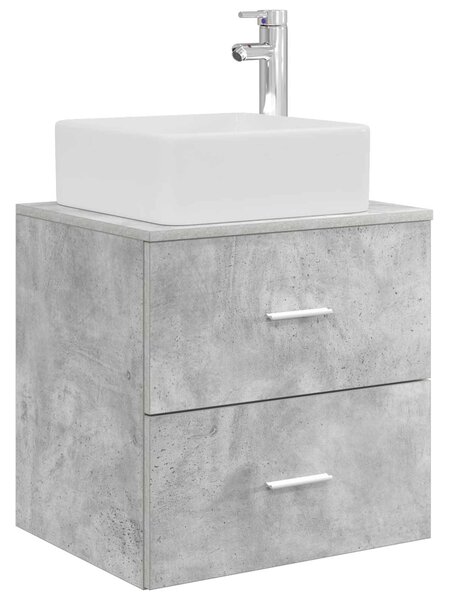 Sada koupelnových skříněk 3 ks Betonově šedá 129 x 41 x 80 cm 3405822