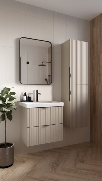 Cersanit Tirso skříňka 79.4x44.7x57.2 cm pod umyvadlo závěsná cappuccino-béžová S1015-003