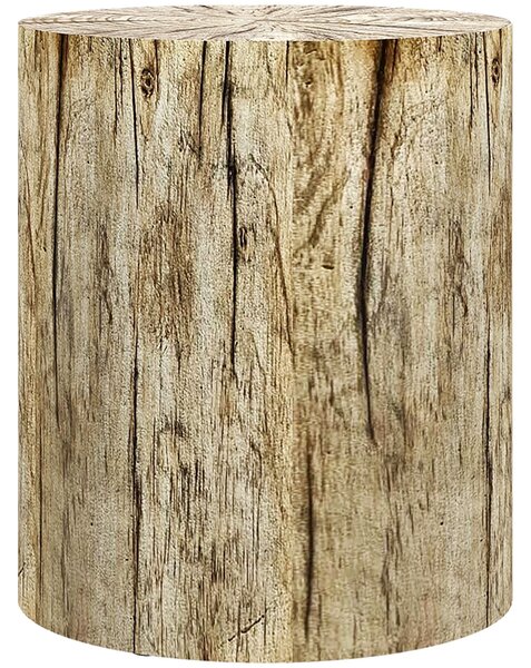 HOMCOM Cofee Table v designu stromového pařezu, Kruh, Noční stolek, Vedlejší stolek do obývacího pokoje, Zahrady, Přírodní, Ø37 x 43 cm | Aosom