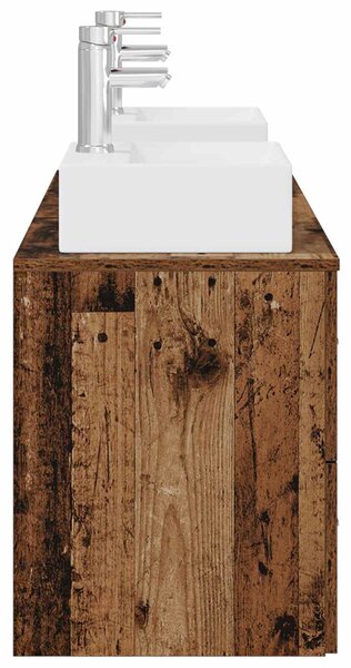 Sada koupelnových skříněk 3 ks Staré dřevo 49,5 x 41 x 62,5 cm 3405849