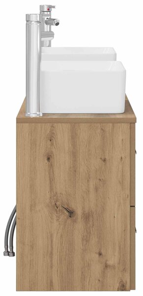 Sada koupelnových skříněk 3 ks Dub artisan 53 x 34,5 x 63 cm 3405866