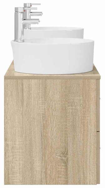 Sada koupelnových skříněk 3 ks Dub sonoma 161.5 x 44.5 x 82 cm 3405869