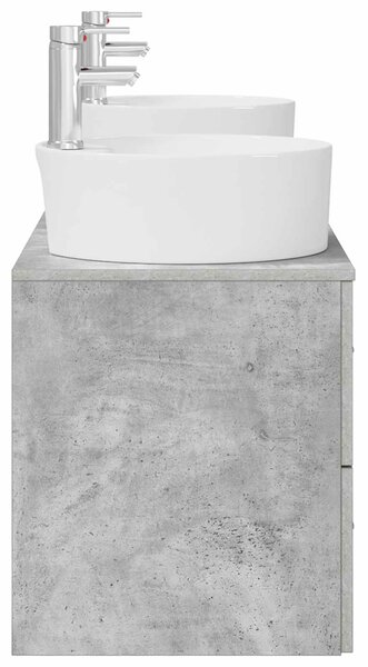 Sada koupelnových skříněk 3 ks Betonově šedá 161 x 44,5 x 76 cm 3405870