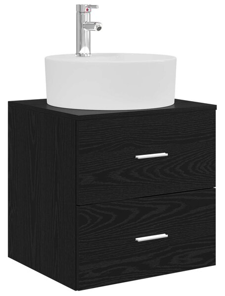 Sada koupelnových skříněk 3 ks Černá 161.5 x 44.5 x 82 cm 3405868