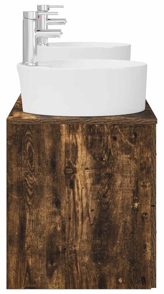 Sada koupelnových skříněk 3 ks Kouřový dub 161.5 x 44.5 x 82 cm 3405871