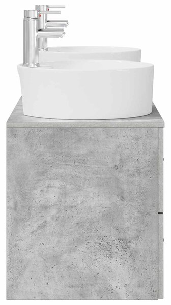 Sada koupelnového nábytku 3 ks Betonově šedá 129 x 44,5 x 80 cm 3405886