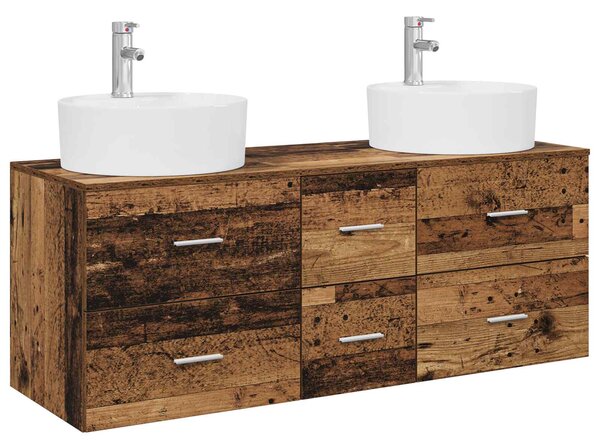 Sada koupelnového nábytku 3 ks Staré dřevo 49,5 x 44,5 x 65 cm 3405889