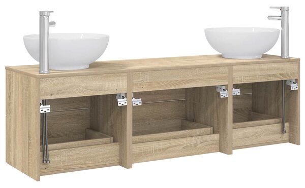 Sada koupelnového nábytku 3 ks Dub sonoma 49,5 x 44,5 x 65 cm 3405893
