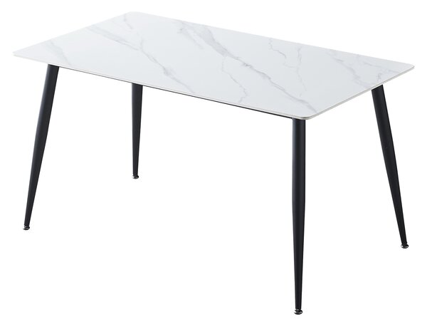 Jídelní stůl ADRIA 130x70 bílý mramor