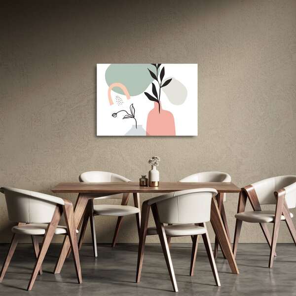 Skleněný obraz - Květiny ve váze N⁰3 (70x50 cm)