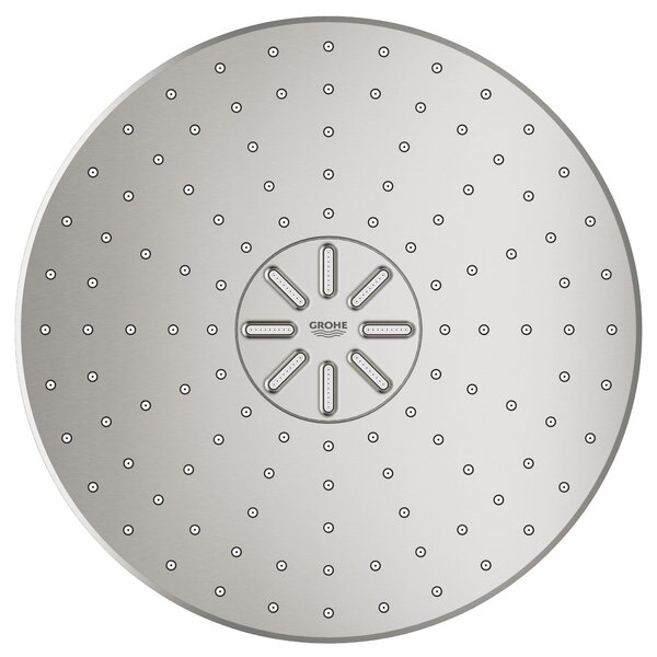 Grohe Rainshower hlavová sprchá s ramenem 31x31 cm kulatý SuperSteel 26475DC0