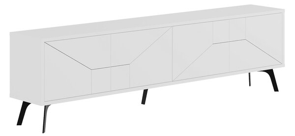 TV stolek/skříňka Duben (Bílá). Akce -25%
