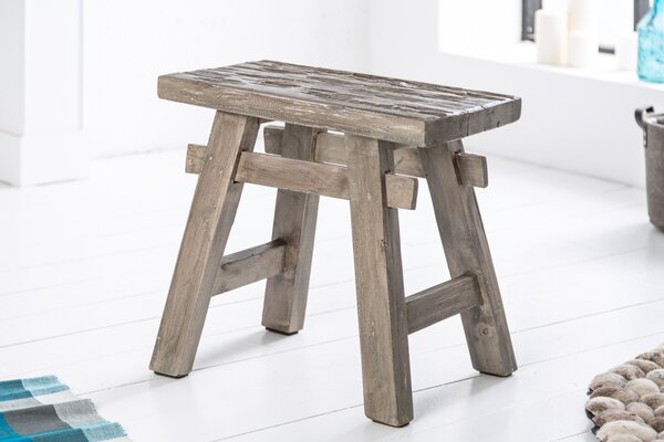 Designová podnožka Lyric 50 cm šedý mahagon - Skladem