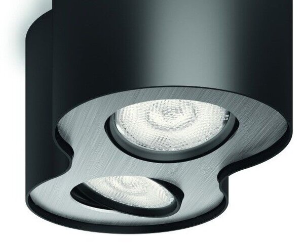 53302/30/16 Stropní bodové LED svítidlo Philips Phase 2x4,5W 1000lm 2700K, černé