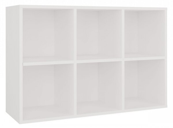Policový díl 90x60 cm RAINIS 5 - bílý