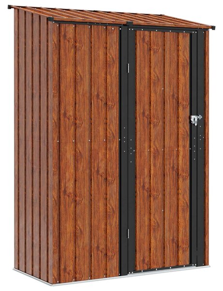 Zahradní kůlny Hnědá 140,5 x 74 x 200 cm Kov