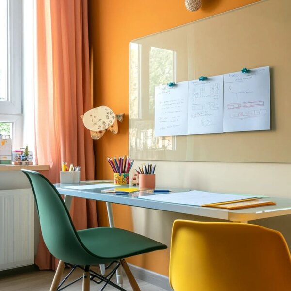 Okrová umbra skleněná magnetická tabule Smatab® - 40 × 60 cm