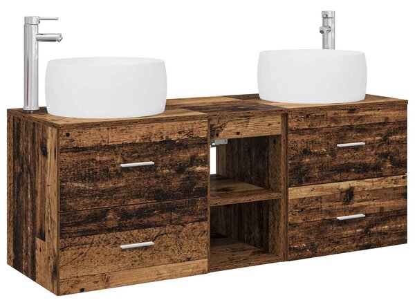 Sada koupelnového nábytku 3 ks Staré dřevo 49,5 x 44,5 x 66 cm 3405929